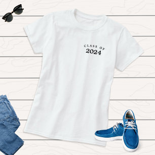 Anpassningsbar Grad High School Senior Studentfest T Shirt