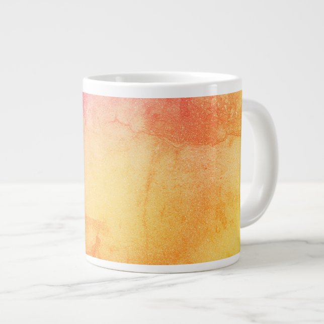 Anpassningsbar Gradient Mugg - Elegant Rosa & Guld Jumbo Mugg (Framsida höger)