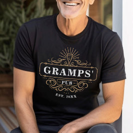 Anpassningsbar Gramps hemlandsbonusår i Pub T Shirt