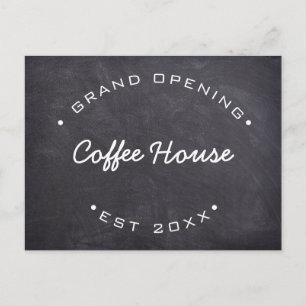 Anpassningsbar Grand Open Your Coffee House Vykort