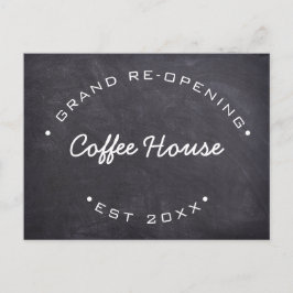 Anpassningsbar Grand Re-Open Your Coffee House Vykort