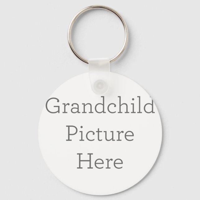 Anpassningsbar Grandchild Bild Keychain Gift Nyckelring (Framsida)