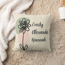 Anpassningsbar Grandchild Namn Minimal Blommigt li