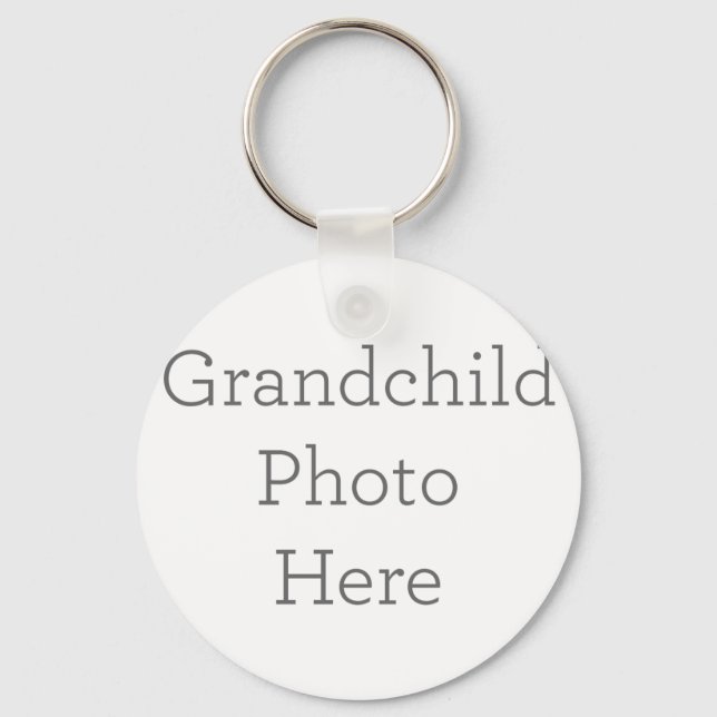 Anpassningsbar Grandchild Photo Keychain Gift Nyckelring (Framsida)