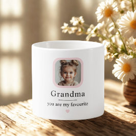 Anpassningsbar Grandma | "Du är min favoritgåva Espressomugg