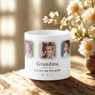 Anpassningsbar Grandma   "Du är vår favoritgåva" Espressomugg