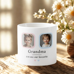 Anpassningsbar Grandma "Du är vår favoritgåva Espressomugg