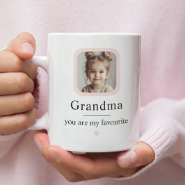 Anpassningsbar Grandma Mugg med 1 Grandchild Photo