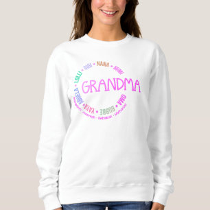 Anpassningsbar GRANDMA Nana Mimi Gigi Mors dag Pas T Shirt