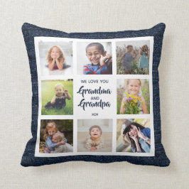 Anpassningsbar Grandma och Grandpa Pillow med 8 fo Kudde