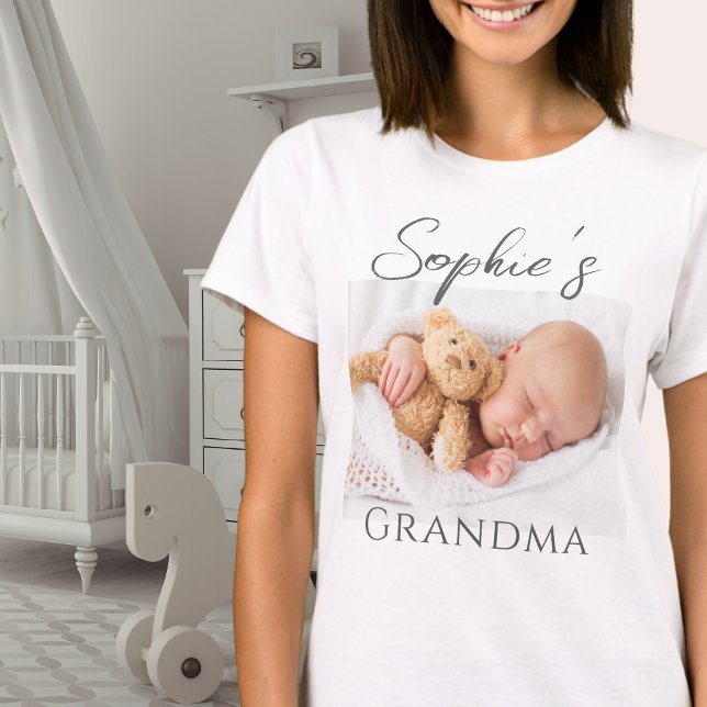 Anpassningsbar Grandma Photo T Shirt (Skapare uppladdad)