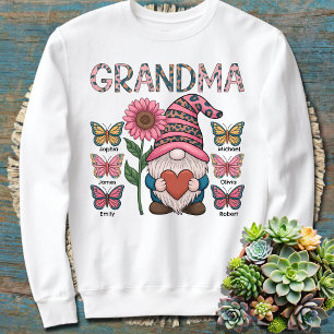 Anpassningsbar Grandma Sweatshirt with Barnbarn Na T Shirt