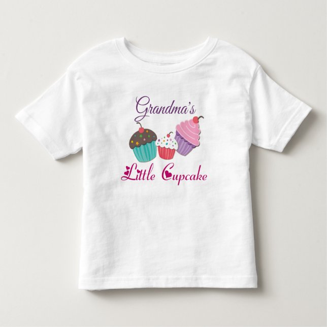 Anpassningsbar Grandmas Little Cupcoa T Shirt (Framsida)