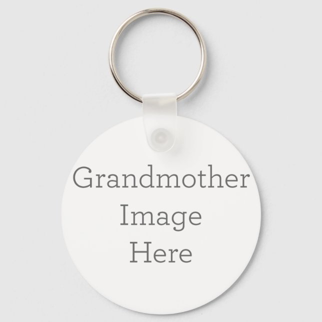Anpassningsbar Grandmor Image Keychain Gift Nyckelring (Framsida)
