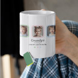 Anpassningsbar Grandpa| "Du är vår favoritgåva" Kaffemugg<br><div class="desc">Överraska farfar med en mugg som firar sin favorittitel! Den här anpassningsbarna är fotokaffe mugg med tre framtagna barnbarnfoton och det hjärtliga meddelandet: "Morfar, du är vår favorit." En gåva från barnbarn till perfekten för Far-dagen, födelsedagar, morföräldrars dag, eller bara för att. Praktiskt, sentimentalt och garanterade att få honom att...</div>