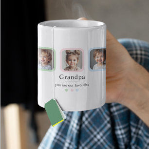 Anpassningsbar Grandpa "Du är vår favoritgåva" Kaffemugg