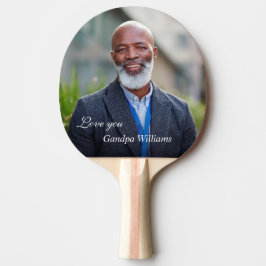 Anpassningsbar Grandpa Grandfather Pappa Photo Per Pingisracket