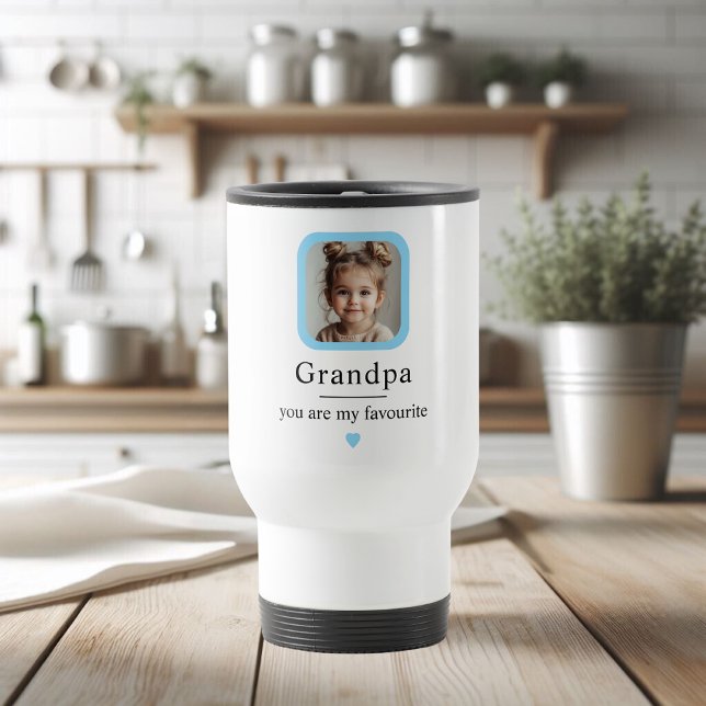 Anpassningsbar Grandpa-Resemugg med 1 morunge Phot Resemugg (Skapare uppladdad)