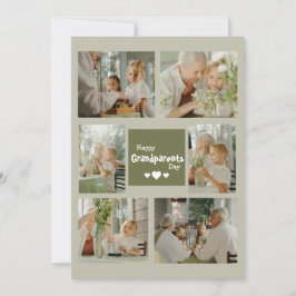 Anpassningsbar Grandparent Day Photo Helgdagars Ca Julkort