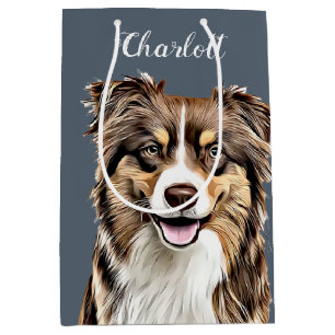 Anpassningsbar Gräns Collie Hund Personlig Tecknin