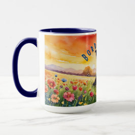 Anpassningsbar Gräns Collie Mugg, anpassa dina sid Mugg