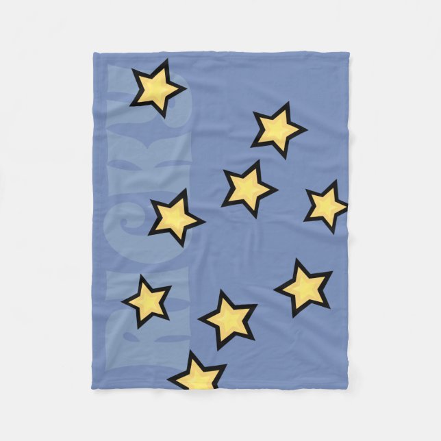 ANPASSNINGSBAR GRAPHIC STAR MÖNSTER FLEECE BLANKET (Framsidan)