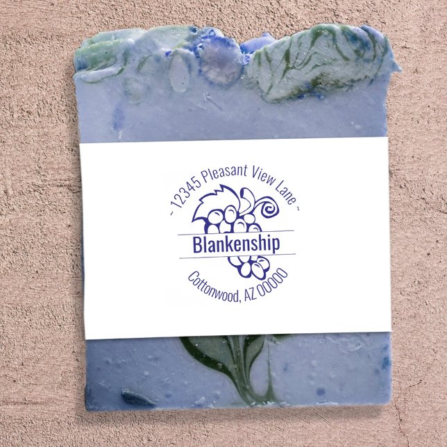 Anpassningsbar Graps Artwork Circular Adress Namn Självfärgande Stämpel (Skapare uppladdad)