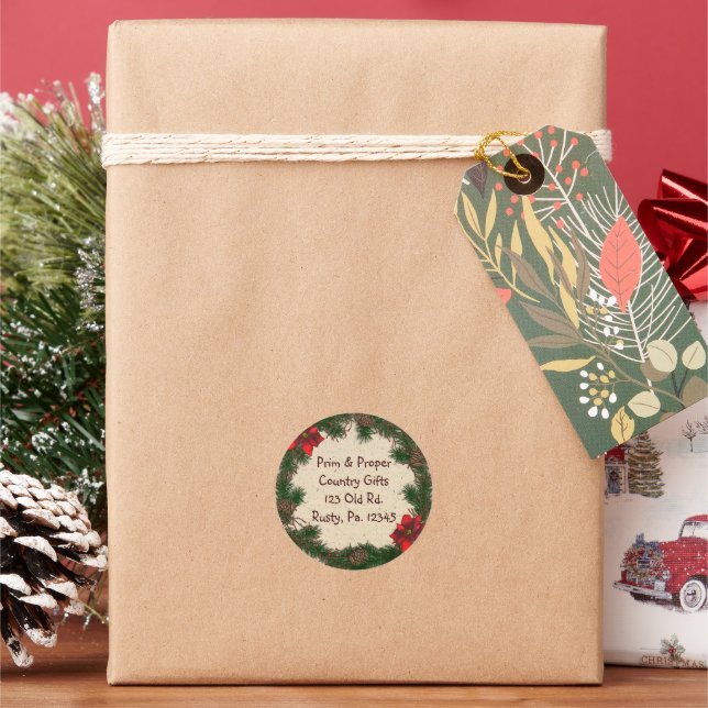 Anpassningsbar Gräs Helgdag Sticker Runt Klistermärke (Semester)