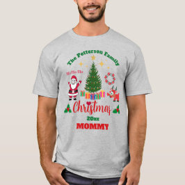 Anpassningsbar Grått-familjen, Jultomten Unisex T Shirt