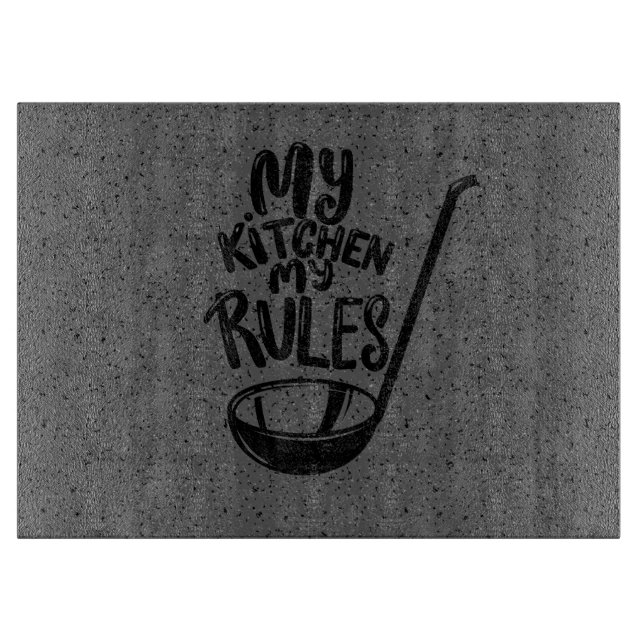 Anpassningsbar Grått Granite Glass Skärpta (Framsidan)