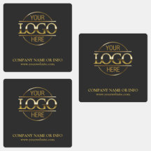 Anpassningsbar Grått Guld Promotional Company Logo