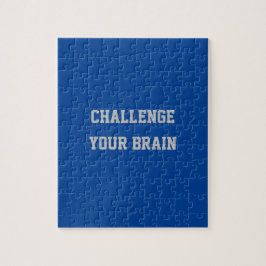 Anpassningsbar Grått Text Challenge Your Brain Dee Pussel