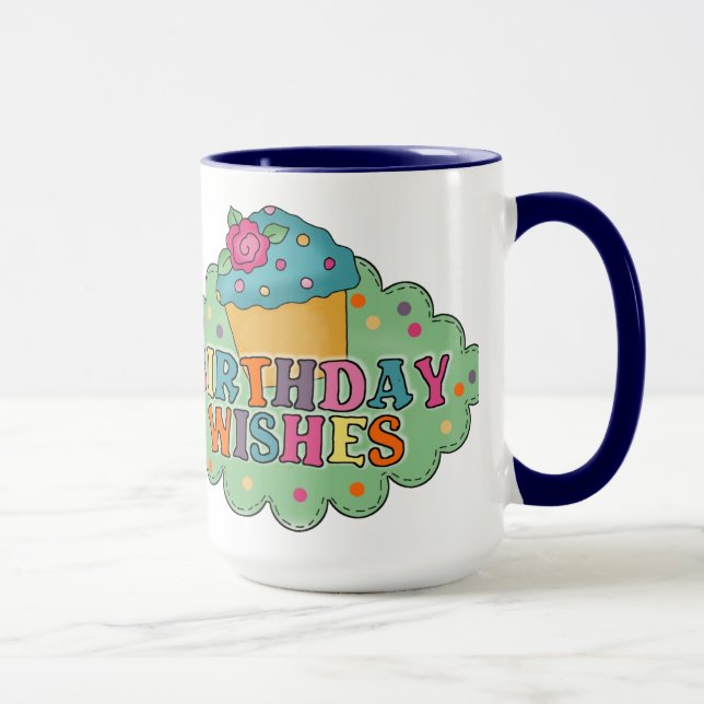 Anpassningsbar Grattis på födelsedagen #2 Gift Mug Mugg (Höger)
