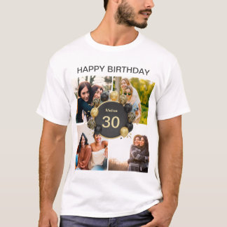 Anpassningsbar grattis på födelsedagen ballong 4 F T Shirt
