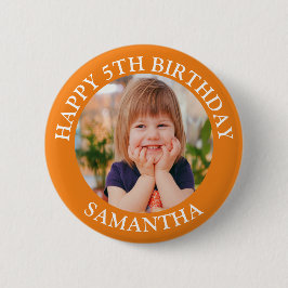 Anpassningsbar Grattis på födelsedagen fotoålder i Knapp
