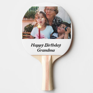 Anpassningsbar Grattis på födelsedagen Grandma Pho Pingisracket