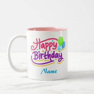 Anpassningsbar Grattis på födelsedagen-kaffe Mugg