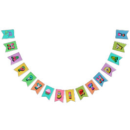 Anpassningsbar Grattis på födelsedagen Vimplar