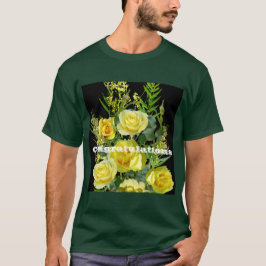 Anpassningsbar Grattiss Gula blommor Skriv ut bild T Shirt