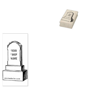 Anpassningsbar Gravestone Headstone Grav Small Bus Stämpel