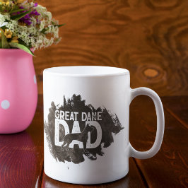 Anpassningsbar Great dane Pappa Fars dag Hund älsk Kaffemugg