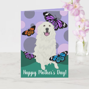 Anpassningsbar Great Pyrenees Fjärilskort Kort