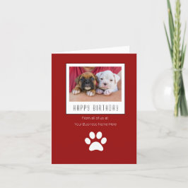 Anpassningsbar Greeting Card - Pet Business Helgkort