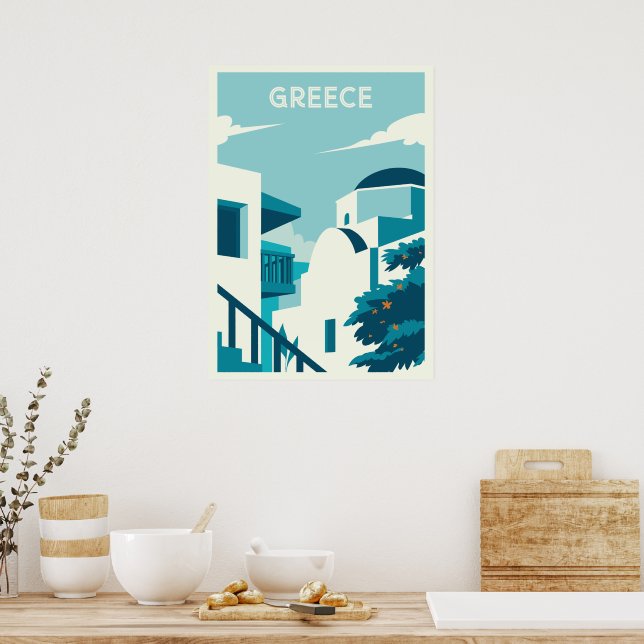 Anpassningsbar, Grekland Poster (Kök)