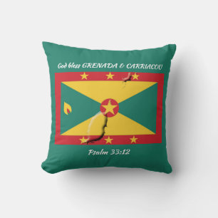 ANPASSNINGSBAR GRENADA FLAGGA KUDDE