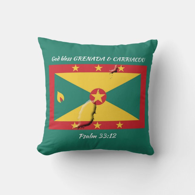 ANPASSNINGSBAR GRENADA FLAGGA KUDDE (Framsida)
