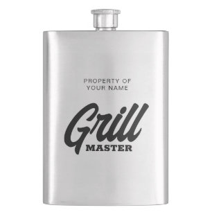 Anpassningsbar Grill Master Dryckkolv för BBQ-kock Fickplunta