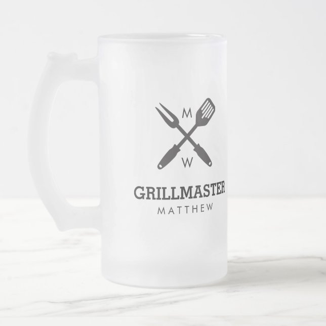 Anpassningsbar Grillmaster Beer Mugg (Vänster)
