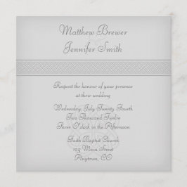 Anpassningsbar Grönt Celtic Knot Square bröllopsin Inbjudningar