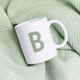 Anpassningsbar-grönt - första stora brev-moderna kaffemugg